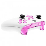 eXtremeRate Chrome Pink Replacement Buttons for Xbox Series S & Xbox Series X Controller, LB RB LT RT Bumpers Triggers D-pad ABXY Start Back Sync Share Keys for Xbox Series X/S Controller  - JX3207