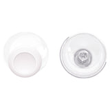 eXtremeRate White & Clear Replacement Thumbsticks for Xbox Series X/S Controller, for Xbox One Standard Controller Analog Stick, Custom Joystick for Xbox One X/S, for Xbox One Elite Controller - JX3422