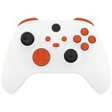 eXtremeRate No Letter Imprint Custom Full Set Buttons for Xbox Series X/S Controller, Orange Replacement Accessories Bumpers Triggers Dpad ABXY Buttons for Xbox Series X/S, Xbox Core Controller - JX3504