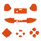 eXtremeRate No Letter Imprint Custom Full Set Buttons for Xbox Series X/S Controller, Orange Replacement Accessories Bumpers Triggers Dpad ABXY Buttons for Xbox Series X/S, Xbox Core Controller - JX3504