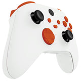 eXtremeRate No Letter Imprint Custom Full Set Buttons for Xbox Series X/S Controller, Orange Replacement Accessories Bumpers Triggers Dpad ABXY Buttons for Xbox Series X/S, Xbox Core Controller - JX3504