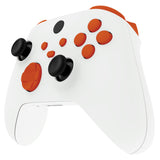 eXtremeRate No Letter Imprint Custom Full Set Buttons for Xbox Series X/S Controller, Orange Replacement Accessories Bumpers Triggers Dpad ABXY Buttons for Xbox Series X/S, Xbox Core Controller - JX3504