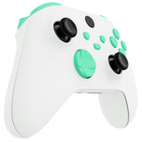 eXtremeRate No Letter Imprint Custom Full Set Buttons for Xbox Series X/S Controller, Mint Green Replacement Accessories Bumpers Triggers Dpad ABXY Buttons for Xbox Series X/S, Xbox Core Controller - JX3514