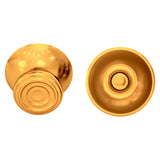 eXtremeRate Custom Gold Metal Thumbsticks for Xbox Series X/S Controller, Concentric Circles Aluminum Alloy Analog Stick for Xbox One S/X, Replacement Joystick for Xbox One Standard Elite Controller - JX3C001