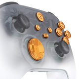 eXtremeRate 9 in 1 Custom Gold Metal Buttons for Xbox Series X/S Controller, Replacement Aluminum Alloy Dpad Start Back Share Button, Home ABXY Bullet Buttons for Xbox Core Controller - JX3D001