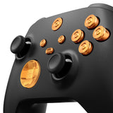 eXtremeRate 9 in 1 Custom Gold Metal Buttons for Xbox Series X/S Controller, Replacement Aluminum Alloy Dpad Start Back Share Button, Home ABXY Bullet Buttons for Xbox Core Controller - JX3D001