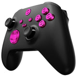 eXtremeRate 9 in 1 Custom Purple Metal Buttons for Xbox Series X/S Controller, Replacement Aluminum Alloy Dpad Start Back Share Button, Home ABXY Bullet Buttons for Xbox Core Controller - JX3D005