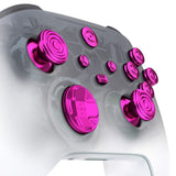 eXtremeRate 11 in 1 Custom Purple Metal Buttons for Xbox Series X/S Controller, Aluminum Alloy Dpad Start Back Share Button, Replacement Thumbsticks, Home ABXY Bullet Buttons for Xbox Core Controller - JX3E005