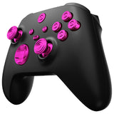 eXtremeRate 11 in 1 Custom Purple Metal Buttons for Xbox Series X/S Controller, Aluminum Alloy Dpad Start Back Share Button, Replacement Thumbsticks, Home ABXY Bullet Buttons for Xbox Core Controller - JX3E005