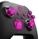 eXtremeRate 11 in 1 Custom Purple Metal Buttons for Xbox Series X/S Controller, Aluminum Alloy Dpad Start Back Share Button, Replacement Thumbsticks, Home ABXY Bullet Buttons for Xbox Core Controller - JX3E005