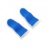 eXtremeRate 1 Pair Blue White Soft Touch L2 R2 Buttons Extention Trigger, Soft Touch Grip Extenders for PS4 Pro PS4 Slim JDM-001 JDM-011 JDM-040 JDM-050 JDM-055 Controller - JYP4S0023