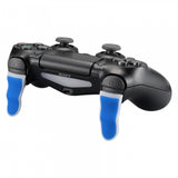 eXtremeRate 1 Pair Blue White Soft Touch L2 R2 Buttons Extention Trigger, Soft Touch Grip Extenders for PS4 Pro PS4 Slim JDM-001 JDM-011 JDM-040 JDM-050 JDM-055 Controller - JYP4S0023