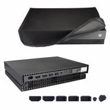 eXtremeRate Horizontal Dust Cover for Xbox One X Project Scorpio Console, Soft Neat Lining Dust Guard, Silcone Dust Stopper Plug Cover Set for Xbox One X - JYXBX0007GC