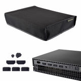 eXtremeRate Horizontal Dust Cover for Xbox One X Project Scorpio Console, Soft Neat Lining Dust Guard, Silcone Dust Stopper Plug Cover Set for Xbox One X - JYXBX0007GC