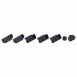 eXtremeRate Horizontal Dust Cover for Xbox One X Project Scorpio Console, Soft Neat Lining Dust Guard, Silcone Dust Stopper Plug Cover Set for Xbox One X - JYXBX0007GC