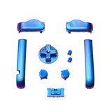 eXtremeRate Chameleon Purple Blue GBA Replacement Full Set Buttons for Gameboy Advance - Handheld Game Console NOT Included - KAG2001