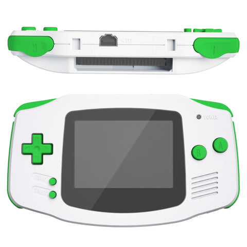 eXtremeRate Green GBA Replacement Full Set Buttons for Gameboy Advance - Handheld Game Console NOT Included - KAG2006