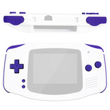 eXtremeRate Purple GBA Replacement Full Set Buttons for Gameboy Advance - Handheld Game Console NOT Included - KAG2007