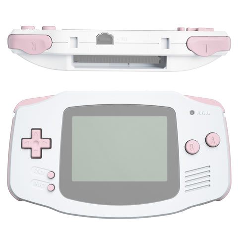 eXtremeRate Cherry Blossoms Pink GBA Replacement Full Set Buttons for Gameboy Advance - Handheld Game Console NOT Included - KAG2012