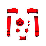 eXtremeRate Chrome Red GBA Replacement Full Set Buttons for Gameboy Advance - Handheld Game Console NOT Included - KAG3003