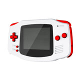 eXtremeRate Chrome Red GBA Replacement Full Set Buttons for Gameboy Advance - Handheld Game Console NOT Included - KAG3003