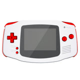 eXtremeRate Chrome Red GBA Replacement Full Set Buttons for Gameboy Advance - Handheld Game Console NOT Included - KAG3003