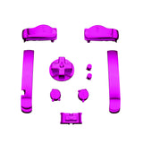 eXtremeRate Chrome Purple GBA Replacement Full Set Buttons for Gameboy Advance - Handheld Game Console NOT Included - KAG3005