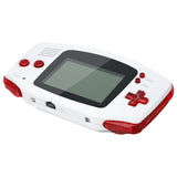 eXtremeRate Clear Red GBA Replacement Full Set Buttons for Gameboy Advance - Handheld Game Console NOT Included - KAG4002