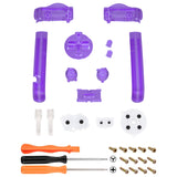 eXtremeRate Clear Atomic Purple GBA Replacement Full Set Buttons for Gameboy Advance - Handheld Game Console NOT Included - KAG4005