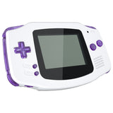 eXtremeRate Clear Atomic Purple GBA Replacement Full Set Buttons for Gameboy Advance - Handheld Game Console NOT Included - KAG4005