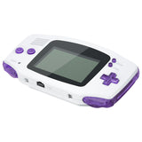 eXtremeRate Clear Atomic Purple GBA Replacement Full Set Buttons for Gameboy Advance - Handheld Game Console NOT Included - KAG4005