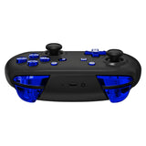 eXtremeRate DIY Replacement Full Set Buttons for Nintendo Switch Pro Controller - Chrome Blue - KRD404