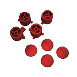 eXtremeRate Scarlet Red Interchangeable ABXY Buttons for Nintendo Switch Pro Controller, DIY Swappable Replacement ABXY for NS Pro Controller- Controller NOT Included - KRH602