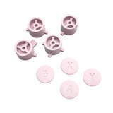 eXtremeRate Cherry Blossoms Pink Interchangeable ABXY Buttons for Nintendo Switch Pro Controller, DIY Swappable Replacement ABXY for NS Pro Controller- Controller NOT Included - KRH605