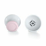 eXtremeRate Cherry Blossoms Pink & White Dual-color Replacement 3D Joystick Thumbsticks, Analog Thumb Sticks with Phillips Screwdriver for Nintendo Switch Pro Controller - KRM505
