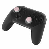 eXtremeRate Cherry Blossoms Pink & White Dual-color Replacement 3D Joystick Thumbsticks, Analog Thumb Sticks with Phillips Screwdriver for Nintendo Switch Pro Controller - KRM505