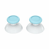 eXtremeRate Heaven Blue & White Dual-color Replacement 3D Joystick Thumbsticks, Analog Thumb Sticks with Phillips Screwdriver for Nintendo Switch Pro Controller - KRM507