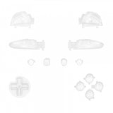 eXtremeRate DIY Replacement Full Set Buttons for Nintendo Switch Pro Controller - Transparent Clear - KRM511