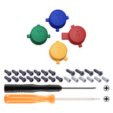 eXtremeRate DIY Replacement Full Set Buttons for Nintendo Switch Pro Controller - Black - KRP355