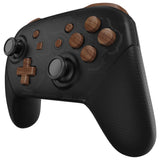 eXtremeRate DIY Replacement Full Set Buttons for Nintendo Switch Pro Controller - Wood Grain - KRS201