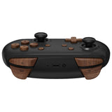 eXtremeRate DIY Replacement Full Set Buttons for Nintendo Switch Pro Controller - Wood Grain - KRS201