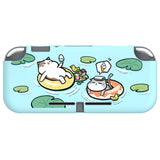 PlayVital Pool Party Kitten Custom Protective Case for NS Switch Lite, Soft TPU Slim Case Cover for NS Switch Lite - LTU6007