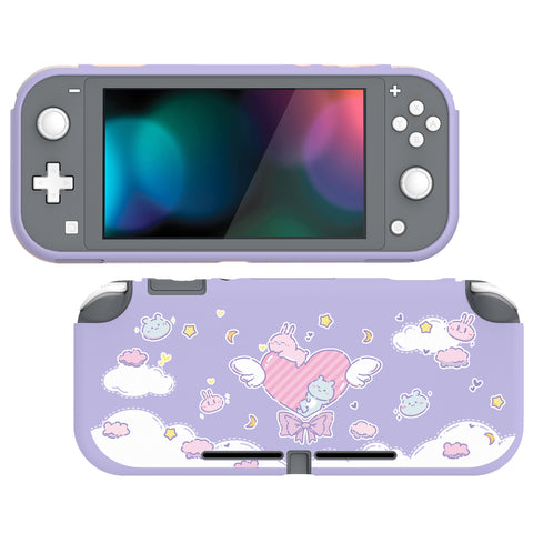 PlayVital Fantasy Bunny & Bear Custom Protective Case for NS Switch Lite, Soft TPU Slim Case Cover for NS Switch Lite - LTU6010