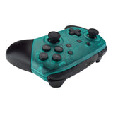 eXtremeRate Emerald Green Faceplate and Backplate for Nintendo Switch Pro Controller, DIY Replacement Shell Housing Case for Nintendo Switch Pro - Controller NOT Included - MRM508