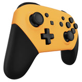 eXtremeRate Caution Yellow Faceplate and Backplate for NS Switch Pro Controller, Soft Touch DIY Replacement Shell Housing Case for NS Switch Pro Controller - Controller NOT Included - MRP318