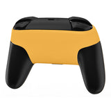 eXtremeRate Caution Yellow Faceplate and Backplate for NS Switch Pro Controller, Soft Touch DIY Replacement Shell Housing Case for NS Switch Pro Controller - Controller NOT Included - MRP318