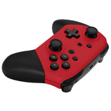 eXtremeRate Passion Red Faceplate and Backplate for NS Switch Pro Controller, Soft Touch DIY Replacement Shell Housing Case for NS Switch Pro Controller - Controller NOT Included - MRP332