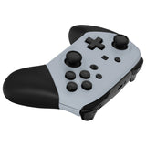 eXtremeRate New Hope Gray Faceplate and Backplate for NS Switch Pro Controller, DIY Replacement Shell Housing Case for NS Switch Pro Controller - Controller NOT Included - MRP337