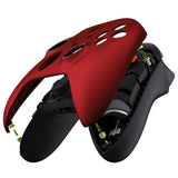 eXtremeRate FaceMag Scarlet Red Magnetic Replacement Front Housing Shell for Xbox Series X & S Controller, DIY Faceplate Cover with Accent Rings for Xbox Core Controller Model 1914 - Controller NOT Included - MX3P3001