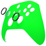 eXtremeRate FaceMag Neon Green Magnetic Replacement Front Housing Shell for Xbox Series X & S Controller, DIY Faceplate Cover with Accent Rings for Xbox Core Controller Model 1914 - Controller NOT Included - MX3P3003